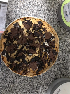 Una foto de Cheesecake de Oreo y chocolate sin azúcar