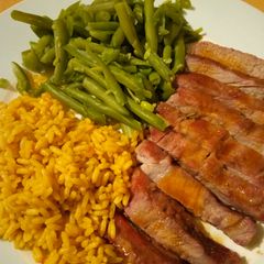 A picture of Vickys Char Siu Pork Shoulder Steaks GF DF EF SF NF.