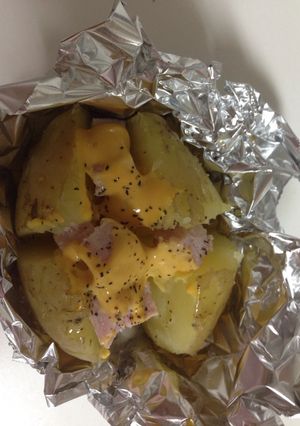 Una foto de Papas rellenas de queso y jamón