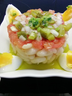 Una foto de Ensalada de alubias