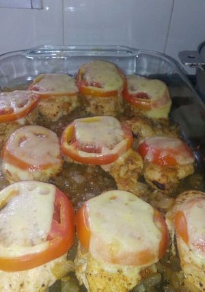 Una foto de Filetes de pechuga al limón con mozzarella