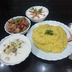 A picture of Saptami Bhog Thali.