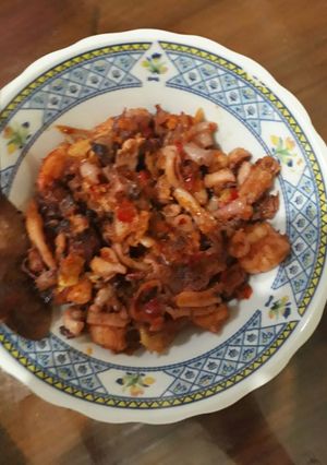 Foto resep Sambal goreng udang cumi
