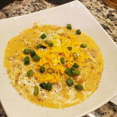A picture of David's Baked Potato Soup.