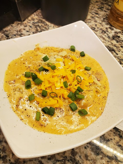 A picture of David's Baked Potato Soup.
