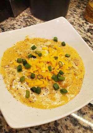 A picture of David's Baked Potato Soup.