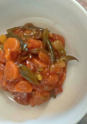 A picture of Sweet and sour salad.