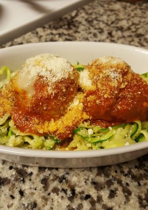 A picture of Zucchini and Meatballs.