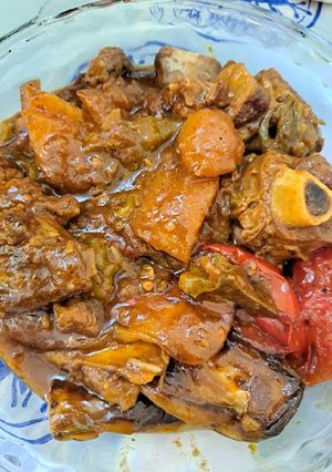 عکسی از دستور خورشت گوشت و بادمجون