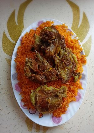 صورة لوصفة كبسه على طريقتي