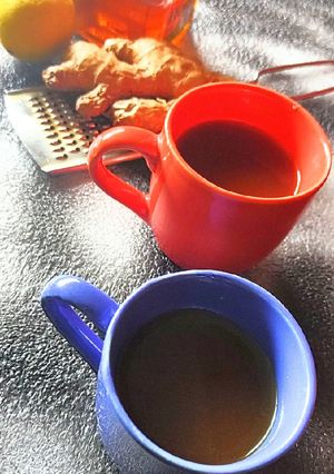 A picture of Honey Ginger Lemon Tea.