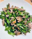 煙燻鴨肉絲炒翼豆（楊桃豆）｜家常菜｜快速料理
