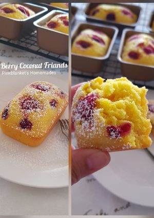 A picture of Berry-Coconut Friands.