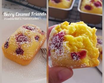 Unique Recipe BerryCoconut Friands Delicious and Healthy