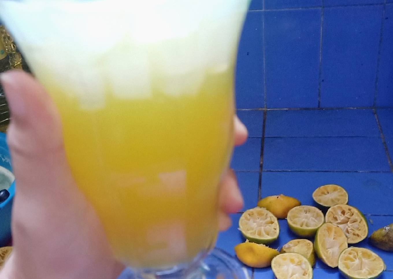 Jus Jeruk Nata de Coco