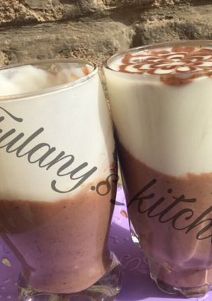 Whipped cream pudding ainihin hoton girkin