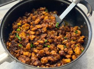 Une photo de Protéines de soja texturé sautées