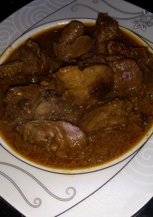 صورة لوصفة كبد و قوانص