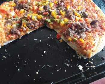 Popular Recipe Vegetable and meat pizza Delicious Steady