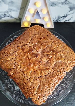 Une photo de Brownies chocolat au lait et riz soufflé