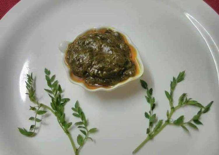 Recipe of Award-winning Hare chane ka saag