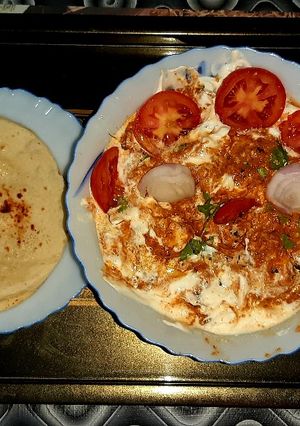 A picture of Curd naan.