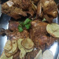 Chicken chargha A picture of Chicken chargha.