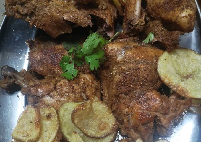 Steps to Prepare Mario Batali Chicken chargha