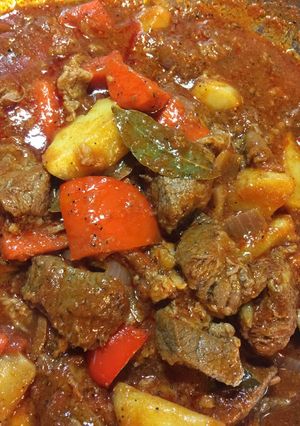 A picture of Beef Mechado.