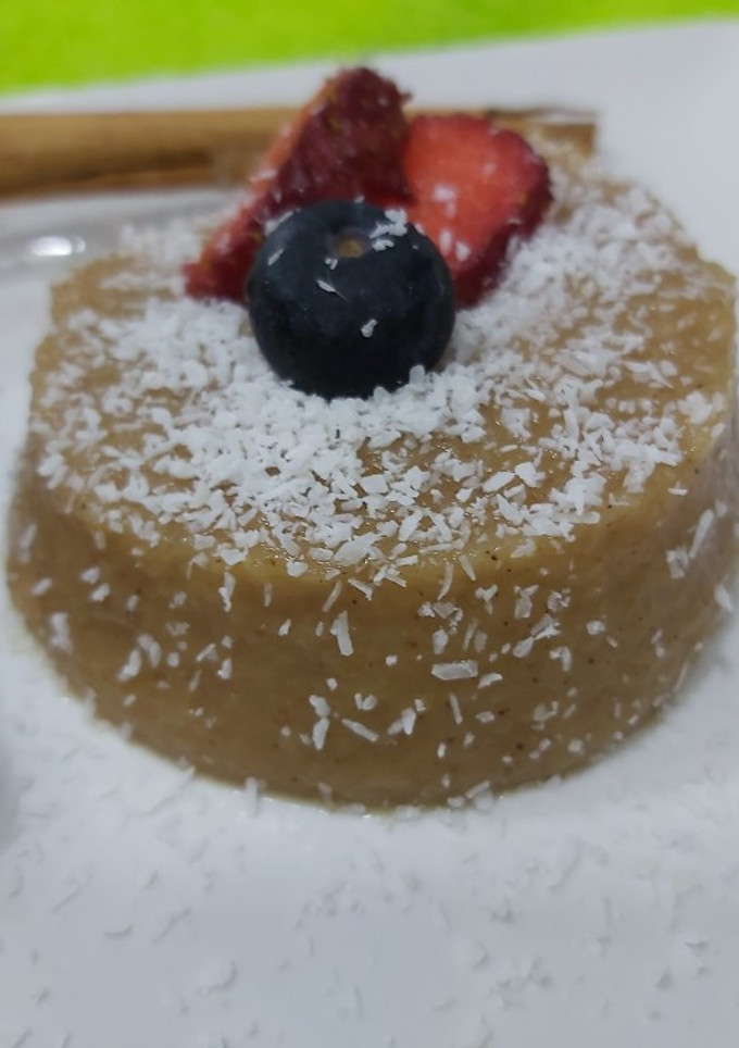Una foto de FLAN DE MANZANA🍎🍎