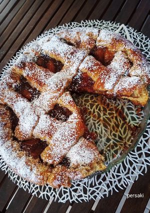 Φωτογραφία της συνταγής Πάστα Φλώρα με σπιτική μαρμελάδα ροδάκινο