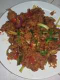 ไก่กรอบผัดพริกเผา