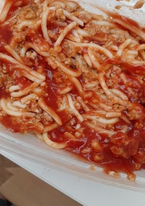 Spagetti Kiss módra recept fotója
