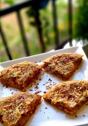A picture of Wheat Roti lasagne.