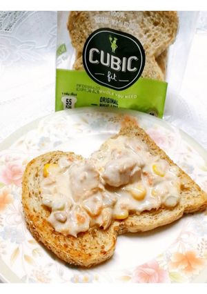 รูปของ 🐟แซนวิชโฮลวีททูน่ามายองเนส Whole Wheat Tuna Mayonnaise Sandwich
