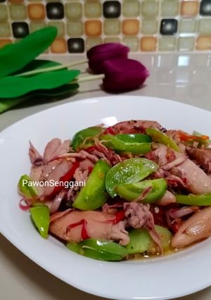 Foto resep Oseng Cumi Asin Tomat Ijo