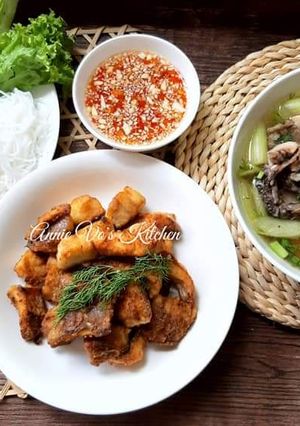 Hình của món Bún cá chấm.