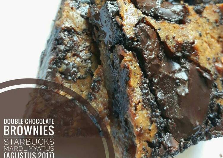 Resep Double Chocolate Brownies Starbucks Anti Gagal