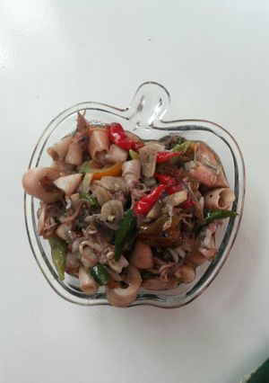 Foto resep Cumi asin tumis