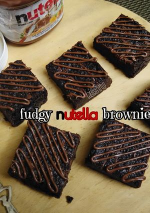 Foto resep Fudgy Nutella Brownies