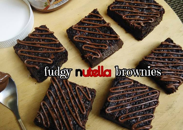 Cara Gampang Menyiapkan Fudgy Nutella Brownies yang Bisa Manjain Lidah
