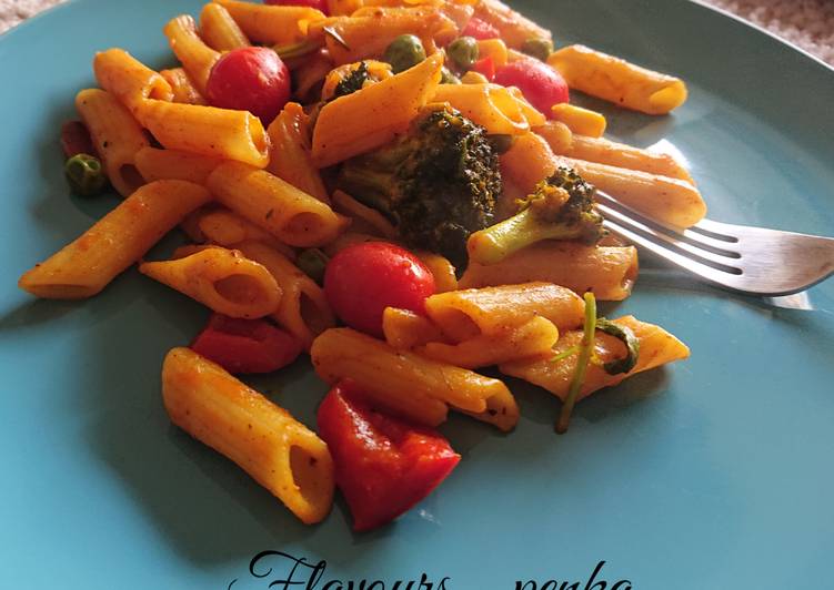 Recipe of Super Quick Homemade Desi Penne pasta