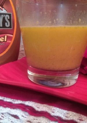 A picture of Caramel Thandai.