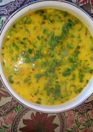 A picture of Dahi ke aloo.