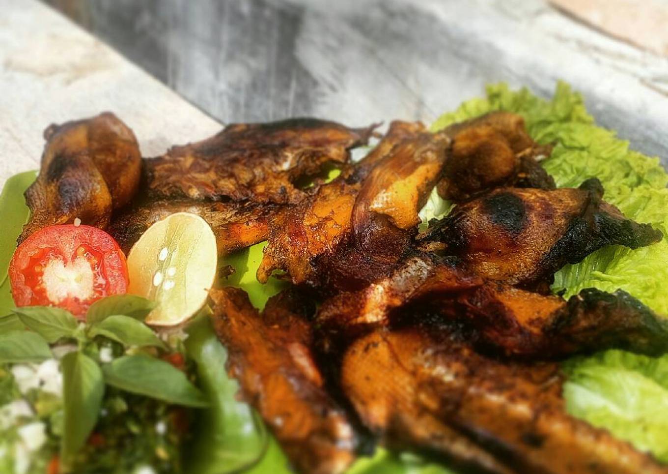 Bebek Bakar bumbu SETAN 😈😄 ala chef gunawan😁😁