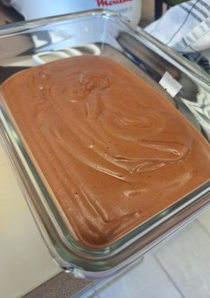 Une photo de Mousse chocolat à l'aquafaba