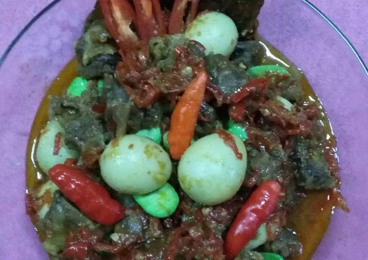 Resep Sambel goreng cirebon with telor puyuh yang Enak Banget