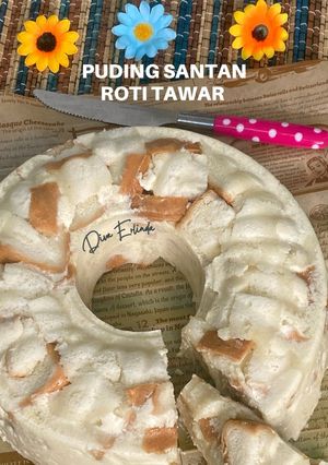 Foto resep Puding Santan Roti Tawar