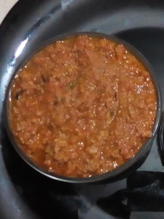 A picture of Red sauce meat.