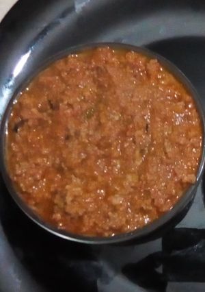 A picture of Red sauce meat.